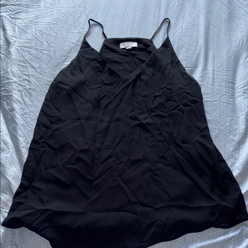 LOFT Elegant Black Camisole Top